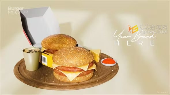 华润娱乐登录官方入口 咖啡汉堡食品模型快餐广告-华润娱乐官网平台